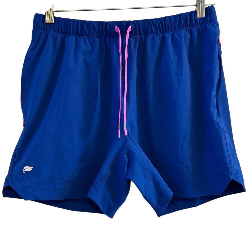 Fanatics Men's Biker Shorts Blue Size L 5in Inseam Casual Summer‎